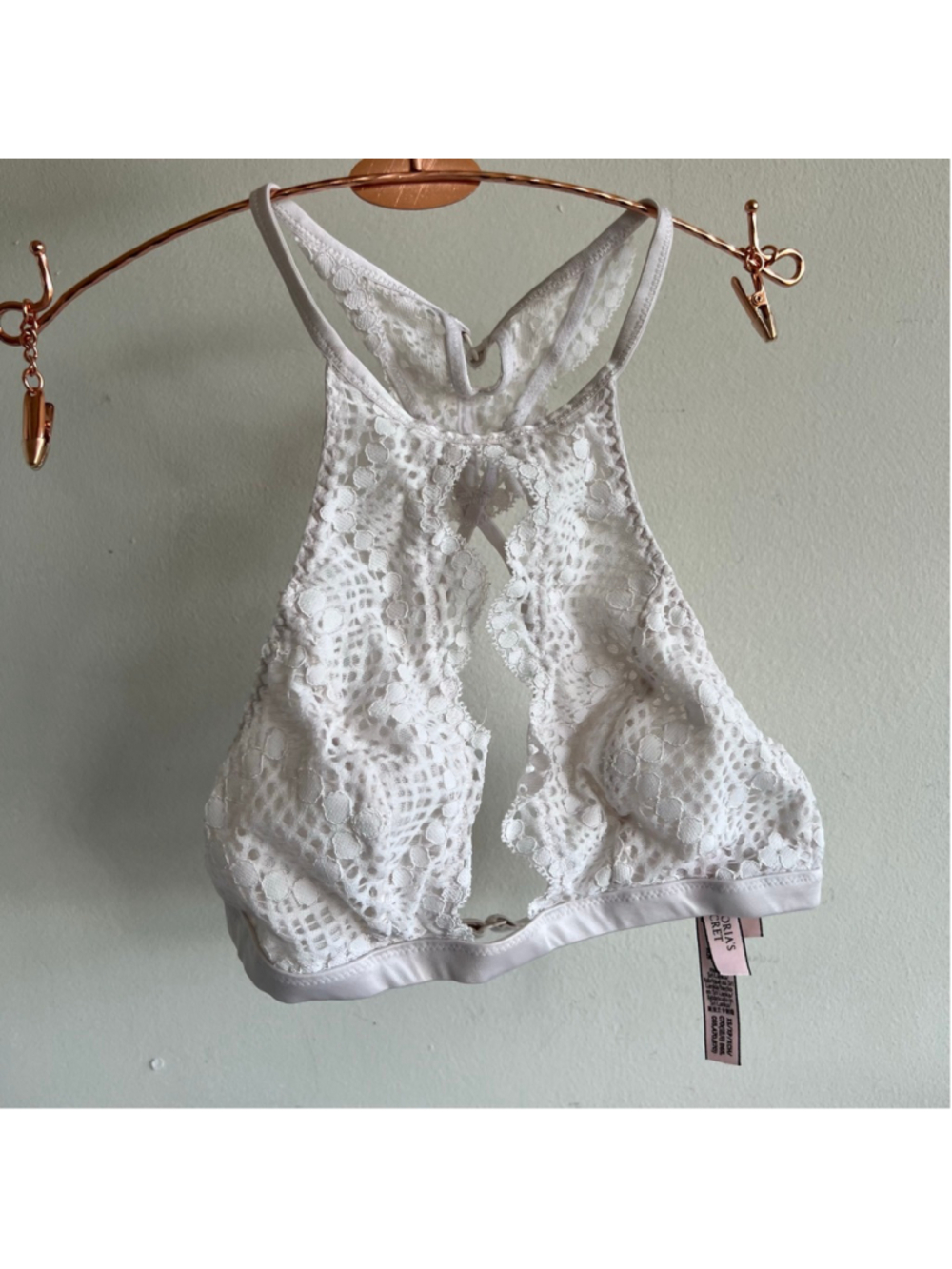 Victoria's Secret White Lace Bralette XS